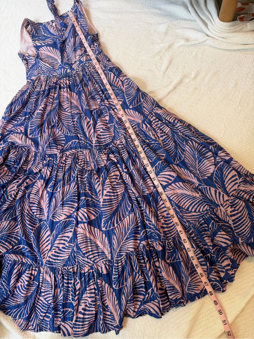 Boden Serena Cotton Tie Maxi Dress Multi Tropical Print Parrot - Picture 8 of 11